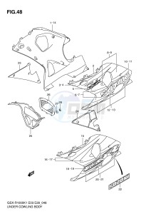 GSX-R1000 (E3-E28) drawing UNDER BOWLING (GSX-R1000K1)