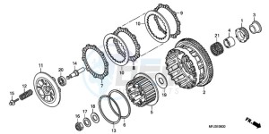 CBR600RR9 UK - (E / MME) drawing CLUTCH