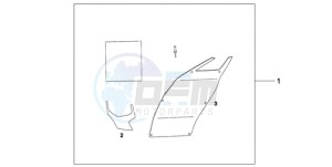 CB1000RA9 Australia - (U / ABS) drawing RR.FENDER COVER