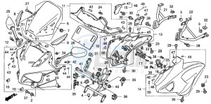 CBF1000S drawing COWL