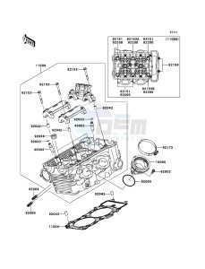 VERSYS KLE650CDF XX (EU ME A(FRICA) drawing Cylinder Head