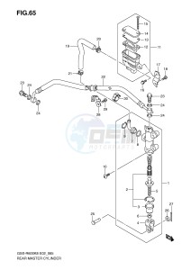 GSX-R600 (E2) drawing REAR MASTER CYLINDER