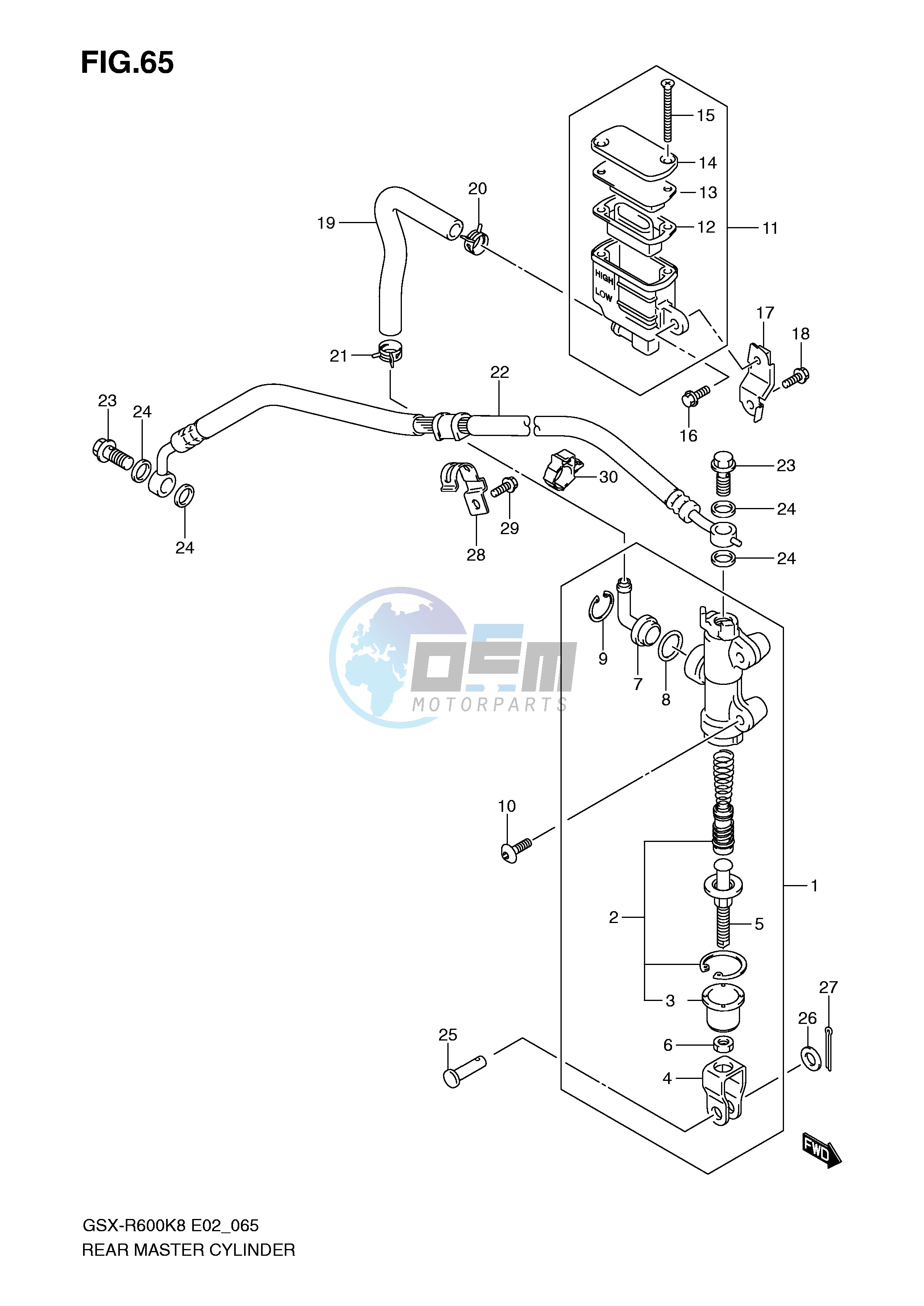 REAR MASTER CYLINDER