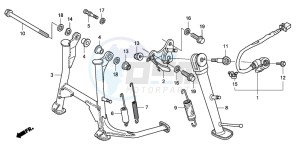 CBF600SA drawing STAND (CBF600S8/SA8/N8/NA8)