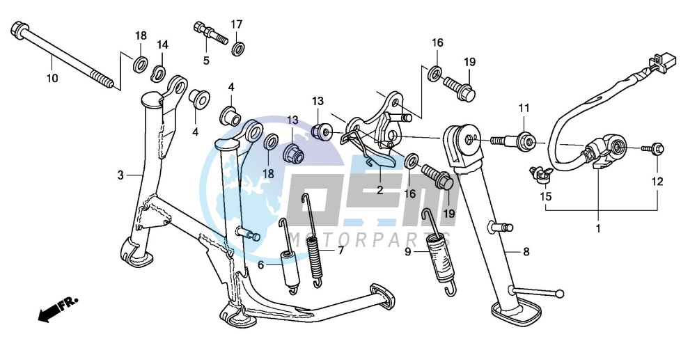 STAND (CBF600S8/SA8/N8/NA8)