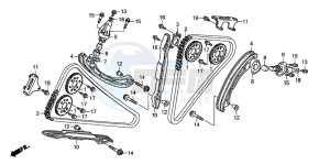 XL1000VA drawing CAM CHAIN/TENSIONER