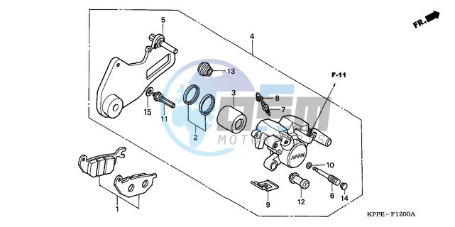 REAR BRAKE CALIPER