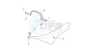 SXV 450 SXV 450-550 STREET LEGAL drawing Saddle