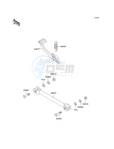 ZG 1000 A [CONCOURS] (A15-A19) [CONCOURS] drawing BRAKE PEDAL_TORQUE LINK