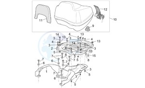 Scarabeo 125-200 e2 (eng. piaggio) drawing Top box