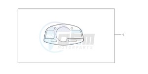 CBR600RRA Europe Direct - (ED / 2ED) drawing METER PANEL