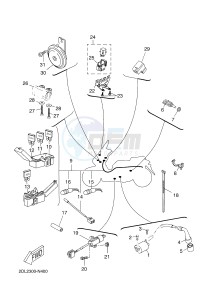 YP125RA (ABS) X-MAX 250 ABS (2DL2 2DL2 2DL2 2DL2) drawing ELECTRICAL 2