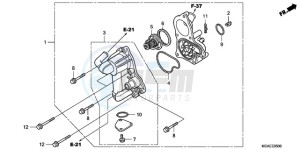 GL18009 UK - (E / AB MKH NAV) drawing WATER PUMP