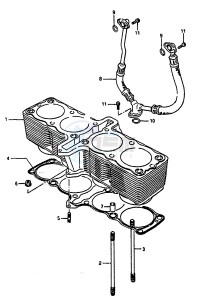 GSX-R1100 (G-H-J) drawing CYLINDER