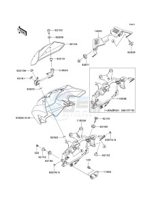 ZR 1000 A [Z1000] (A1-A3) drawing COWLING-- A1_A2- -