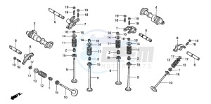 VTX1800C drawing CAMSHAFT/VALVE