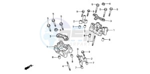 NTV650 drawing CAMSHAFT HOLDER