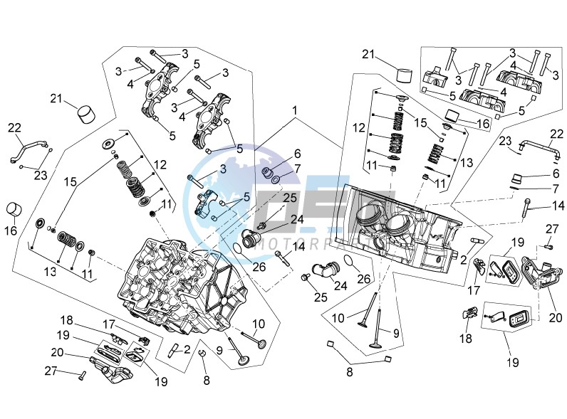 Cylinder head - valves