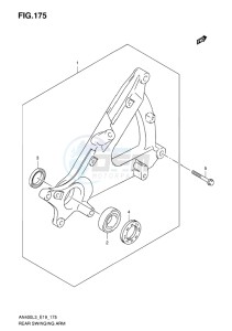 AN400 ABS BURGMAN EU-UK drawing REAR SWINGING ARM