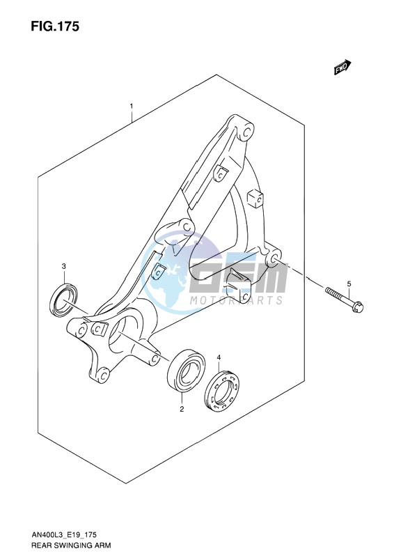 REAR SWINGING ARM