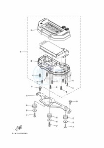 YZF250-A (B1X7) drawing METER