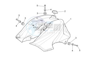 Pegaso Strada-Trail 650 ie drawing Fuel Tank