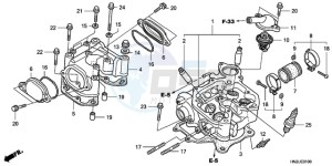 TRX500FAA Australia - (U) drawing CYLINDER HEAD