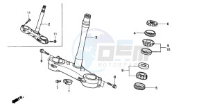 CR250R drawing STEERING STEM