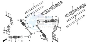 GL1500C F6C drawing CAMSHAFT/VALVE