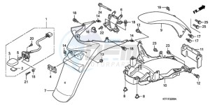 SH1259 Europe Direct - (ED) drawing REAR FENDER