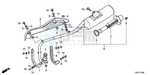 CRF50FC drawing EXHAUST MUFFLER