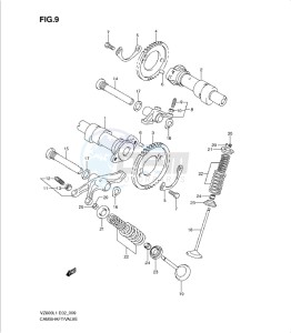 VZ800L1 drawing CAMSHAFT - VALVE