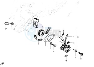 Runner POGGIALI 50 drawing Oil pump