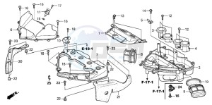 CBR600RR drawing AIR CLEANER