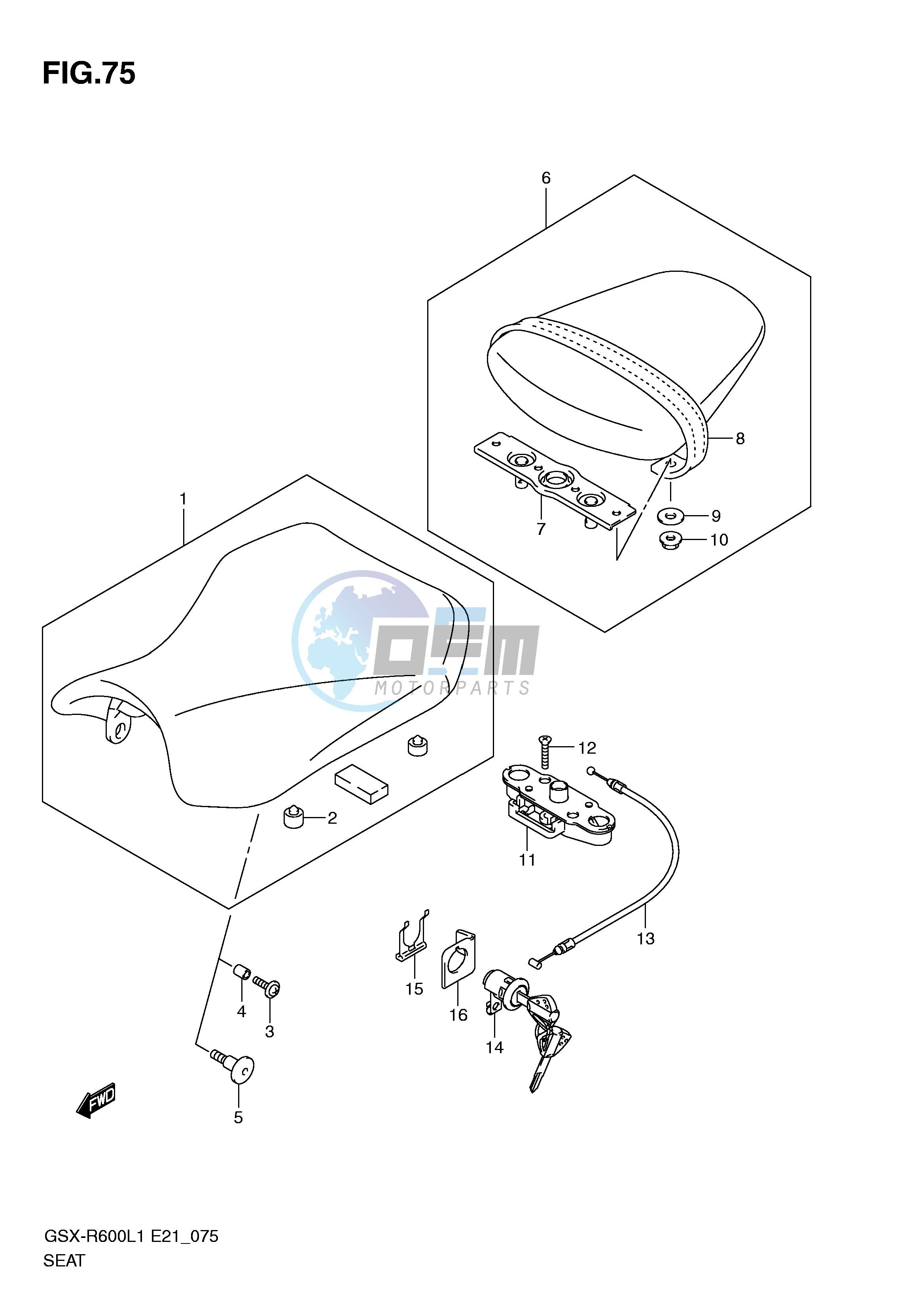 SEAT (GSX-R600L1 E21)