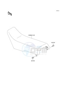 KX 500 E (E15-E16) drawing SEAT