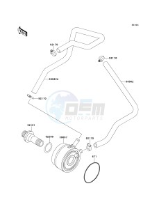 ZX 900 E [NINJA ZX-9R] (E1-E2) [NINJA ZX-9R] drawing OIL COOLER