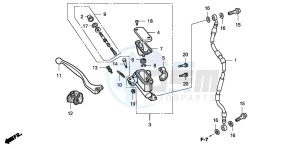 CRF150R CRF150R drawing FR. BRAKE MASTER CYLINDER