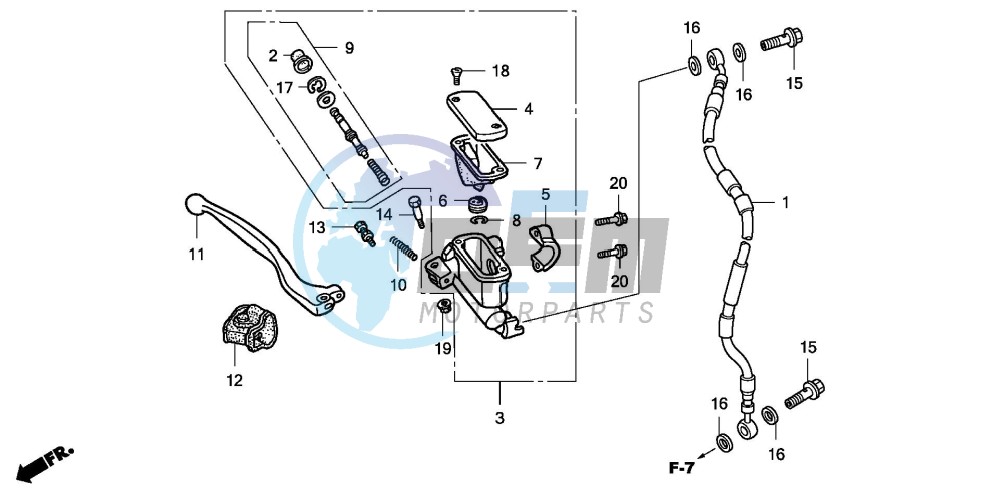 FR. BRAKE MASTER CYLINDER