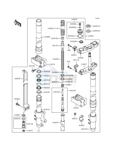 KX 125 H [KX125] (H1-H2) [KX125] drawing FRONT FORK -- KX125-H1- -