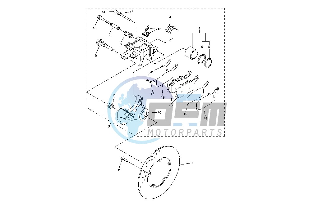 REAR BRAKE CALIPER