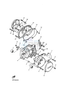 PW50 (2SAU) drawing CRANKCASE