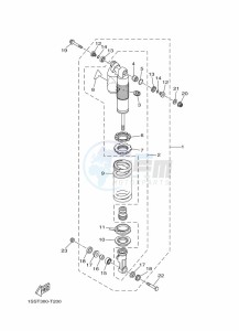 YZ250 (BCRL) drawing REAR SUSPENSION