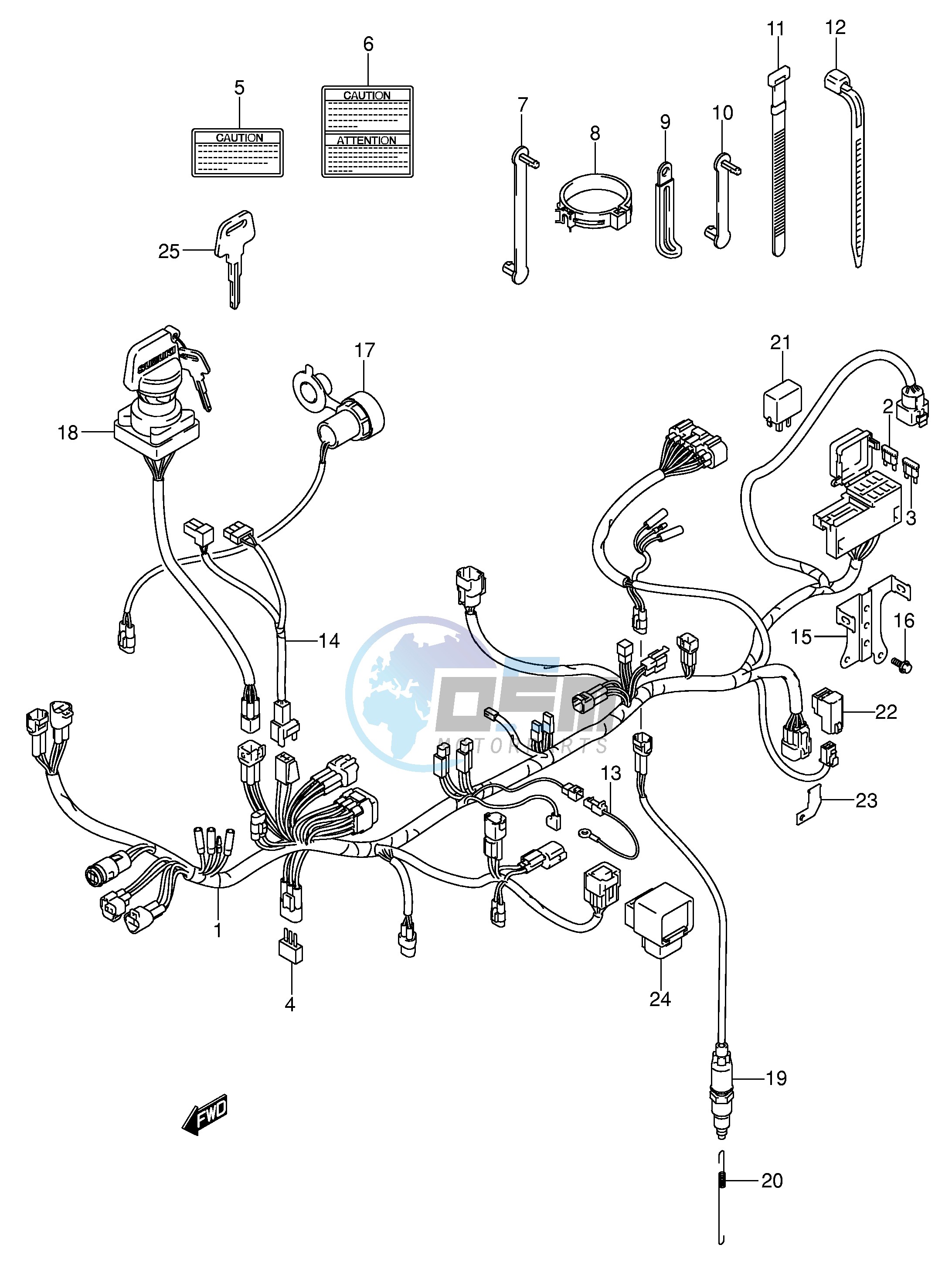 WIRING HARNESS (MODEL K2)