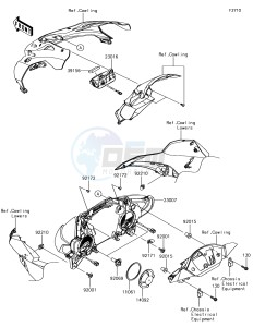 NINJA ZX-10R ZX1000SHF XX (EU ME A(FRICA) drawing Headlight(s)