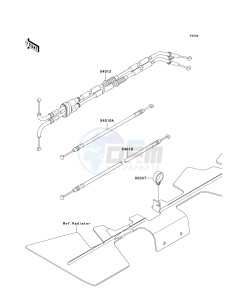 ZX 1400 A [NINJA ZX-14] (A6F-A7FA) A6F drawing CABLES