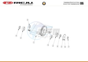 HOBBY-BYE-BIKE-EURO4-BLACK drawing REDUCING TRANSMISSION