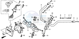 CMX250C REBEL drawing HANDLE PIPE/TOP BRIDGE