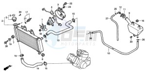 VT125C drawing RADIATOR