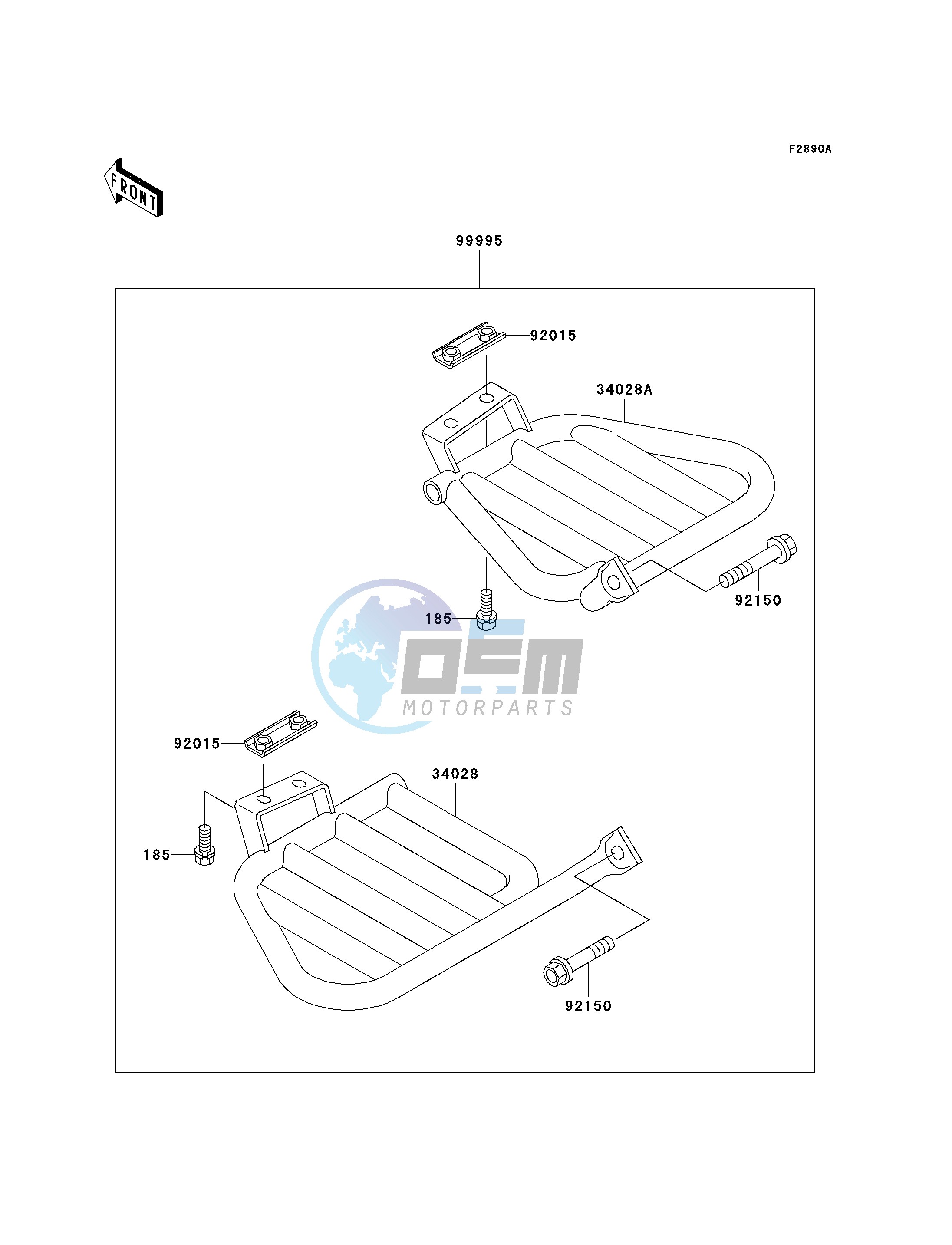 OPTIONAL PARTS-- FOOTRESTS- -